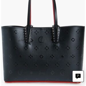 Christian Louboutin Small Cabata Loubinthesky Leather Tote. Pouch not included